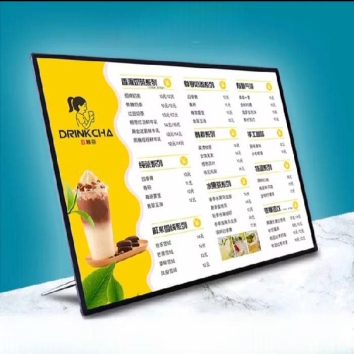 LED Table Stand Light Box/ Light Box Menu /Daftar Menu/Slim Light Box/ Light Box Table Menu Display