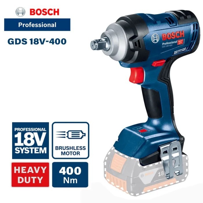 Bosch GDS 18V-400 Cordless Impact Wrench Machine 400Nm Electric