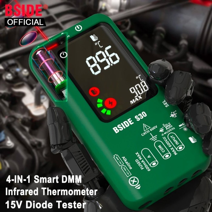 BSIDE Digital Multimeter Smart Multitister 9999 T-RMS DC AC Voltage