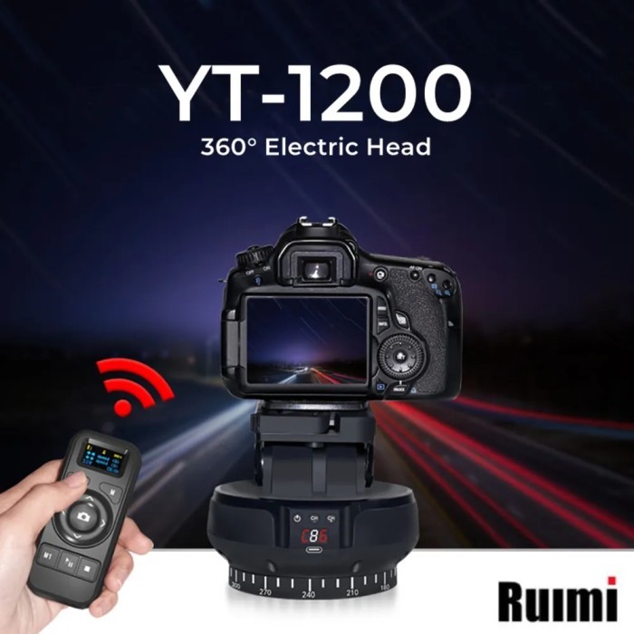 Desiontal YT-1200 Auto Motorized Head 360 Panoramic Stabilizer Remote