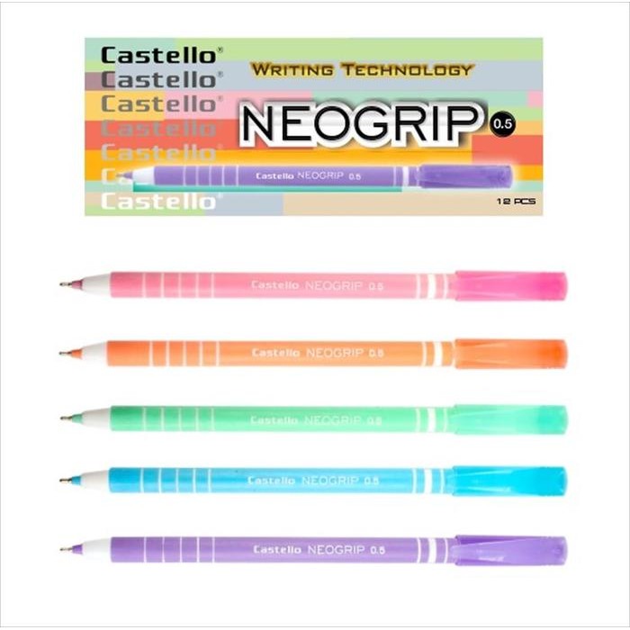 

Pen Castello NEOGRIP (12Pcs) Merah Stationery