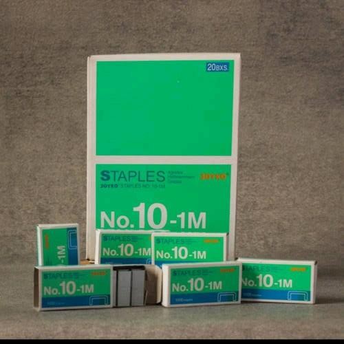 

Toso - [5 Dus Isi 100 Pack] Isi Steples Joyko No.10 Kecil Reful Hekter No.10-1M