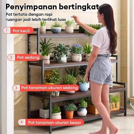 RAK BUNGA BESI SUSUN RAK BUNGA MINIMALIS RAK DISPLAY RAK BESI RAK SUSUN SERBAGUNA