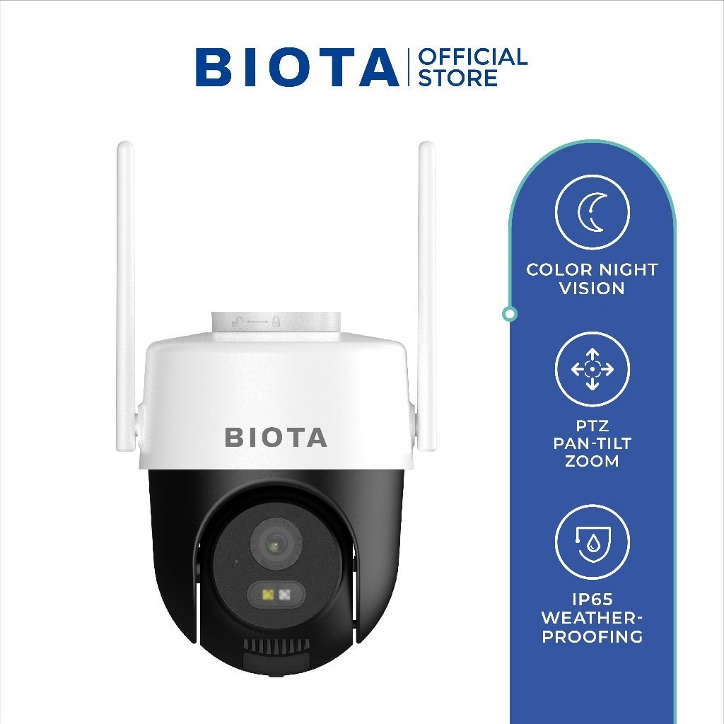 NEW PRODUCT BIOTA SMART CAMERA OUTDOOR PTZ - KAMERA CCTV WIFI OUTDOOR WATERPROOF 355 DERAJAT PAN