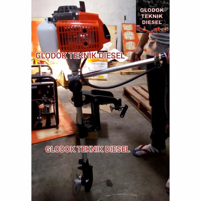 MESIN TEMPEL 3HP YAMAMOTO OUTBOARD MESIN PERAHU BENSIN CAMPUR 2 TAK