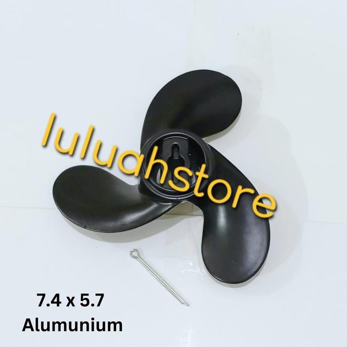 PROPELLER KIPAS MESIN TEMPEL TOHATSU 2.5 MERCURY JOHNSON 3.3 PK ( 7.4 X 5.7) BEST SELLER