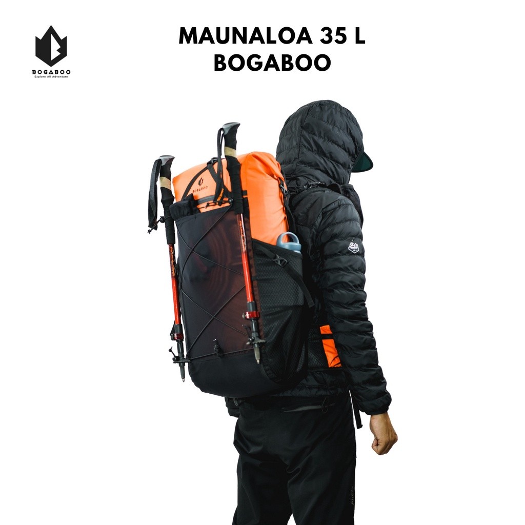 VIVE BOGABOO MAUNALOA 35 L BACKPACK ULTRALIGHT Frameless Waterproof - Tas Daypack Ultralight Gunung