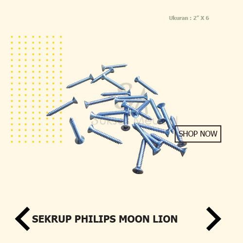 6 X 2 IN SEKRUP PHILIPS MOON LION FH / SEKRUP BAUT TAPPING KUALITAS TERBAIK