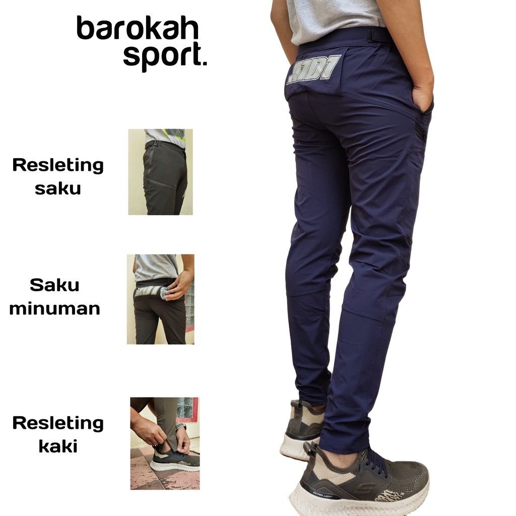 TREA Celana Sepeda Mtb Downhill Celana panjang sepeda pria wanita Celana Gowes Cycling Pants Free