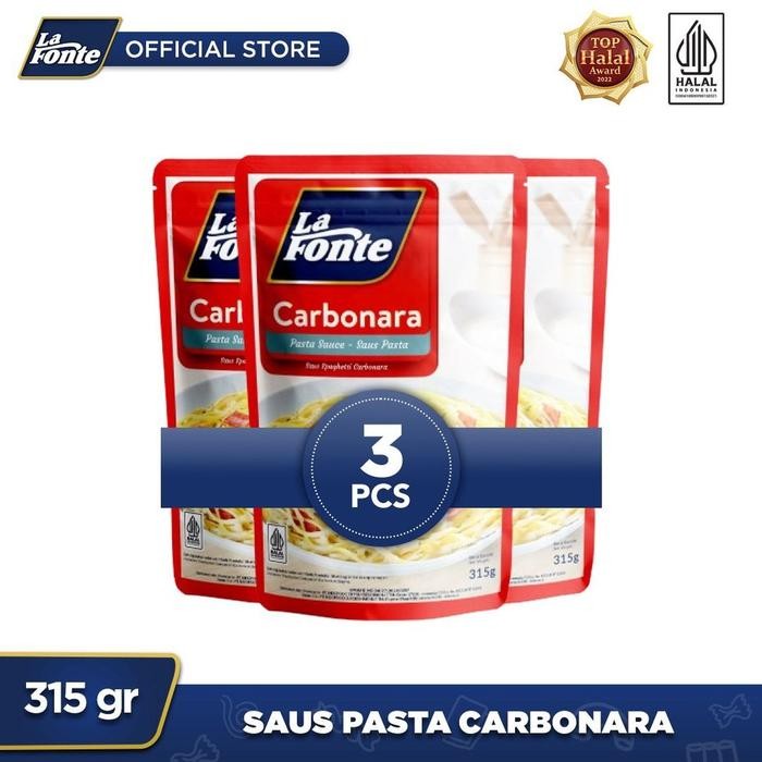 

Ready JT 3 PCS - LaFonteSaos Pasta Carbonara 315 Gr