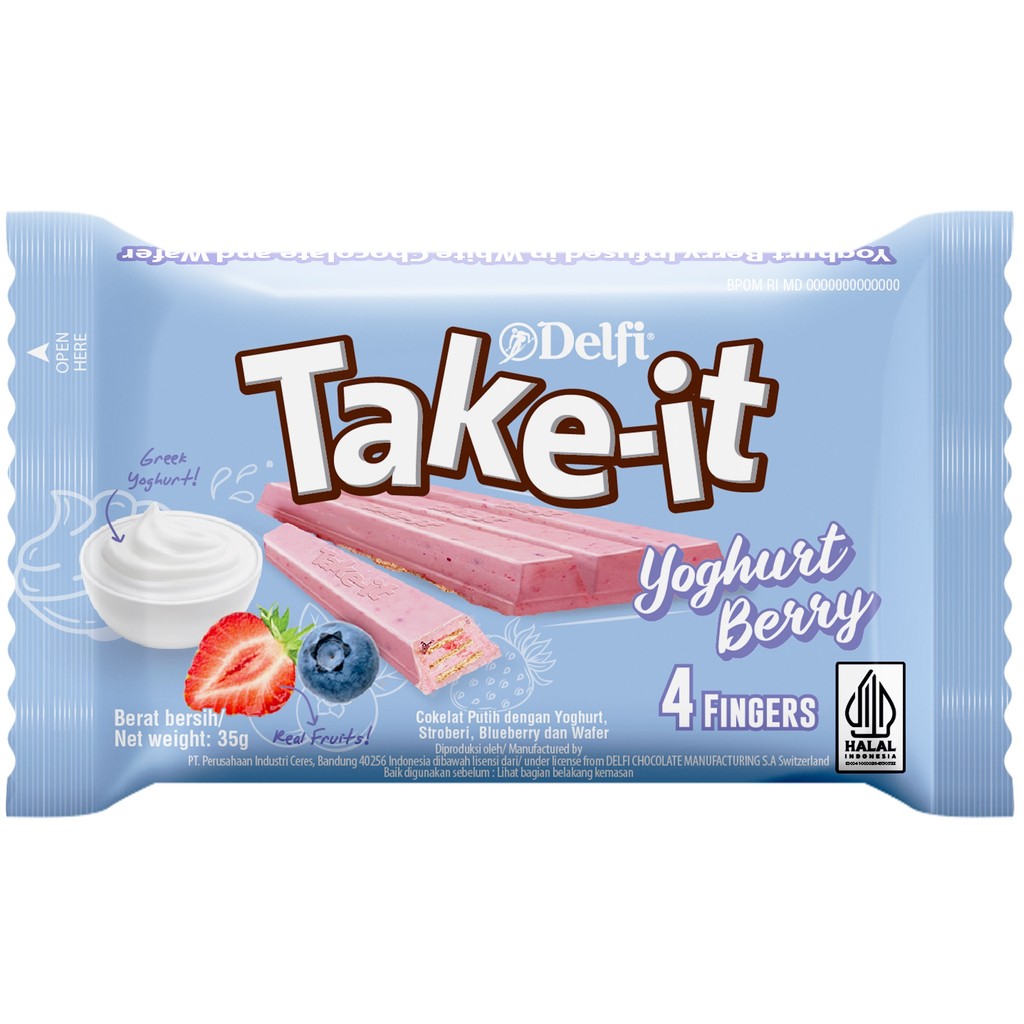 

Delfi Take It 4 Fingers Yogurt Berry 35 gram