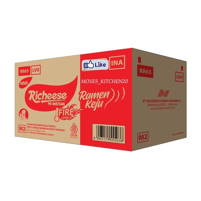 

Ready JT MIE RICHEESE RAMEN KEJU LEVEL 0/MIE RICHEESE REN LEVEL 0 1 DUS ISI 40