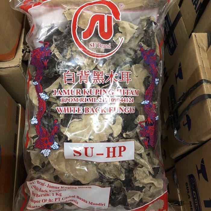 

SALE !!! JAMUR KUPING HITAM WHITE BACK FUNGUS SU BRAND 1 KG READYY