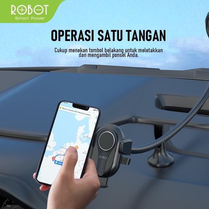 Original.. Holder Hp Mobil Robot Belalai Car Holder Antishake Stabilizer Ch17