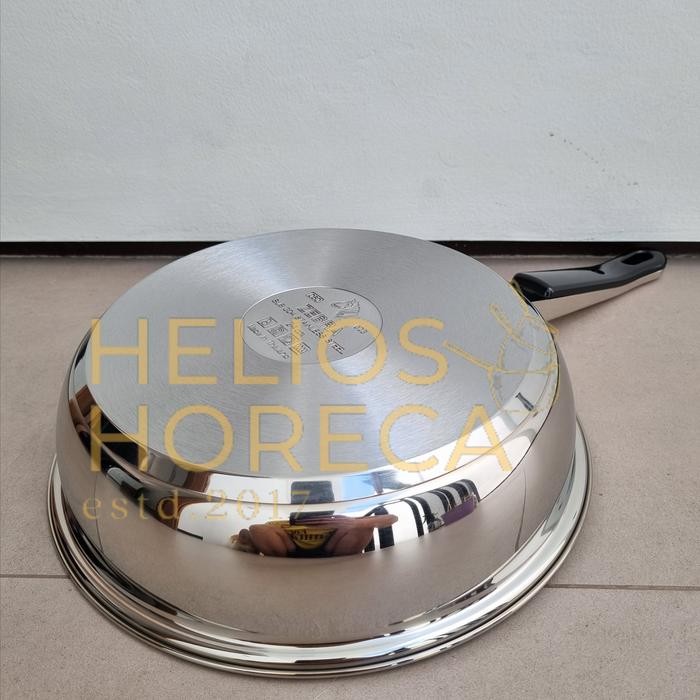 Zebra Vitalux Fry Pan Frying Pan Penggorengan Fry Wok SUS-304 Stainless Steel