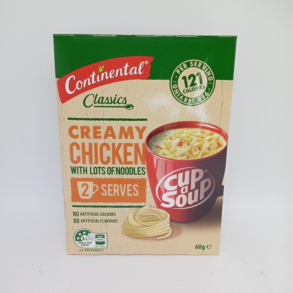 

Continental Cup A Soup Creamy Chicken with Lots Of Noodles 2 Serve 60g