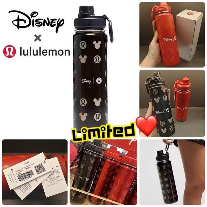 TUMBLER BOTOL NUM LULULEMON LENGKAP TAG 710ML STAINLESS TAHAN PANAS DAN DINGIN