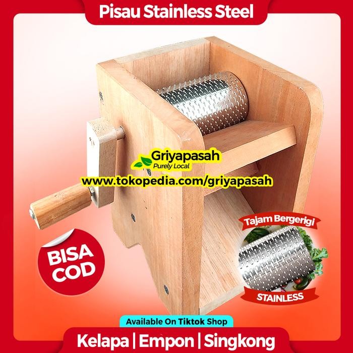Alat Mesin Parut / Parutan Kelapa Manual Kayu Jati