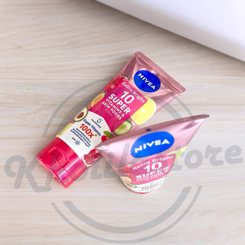 

Ready Nivea Body Serum Extra Bright 10 Super Vitamin 180Ml Original