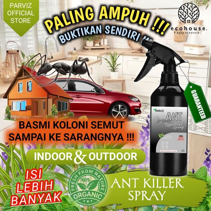 ANTI SEMUT MOBIL RUMAH RACUN PENGUSIR SEMUT ALAMI SPRAY PARVIZ