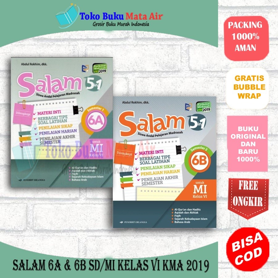 SALAM 6A & 6B UNTUK MI KELAS VI KMA 2019 - ABDUL ERLANGGA