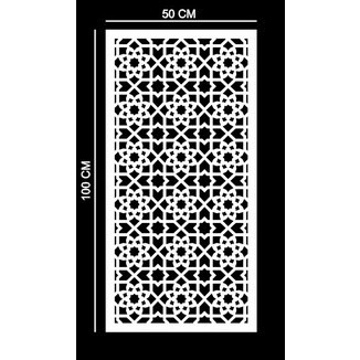 Terlaris Interior Mesjid Ornamen Dinding Pvc 3D / Krawangan Pvc 100Cm X 50Cm