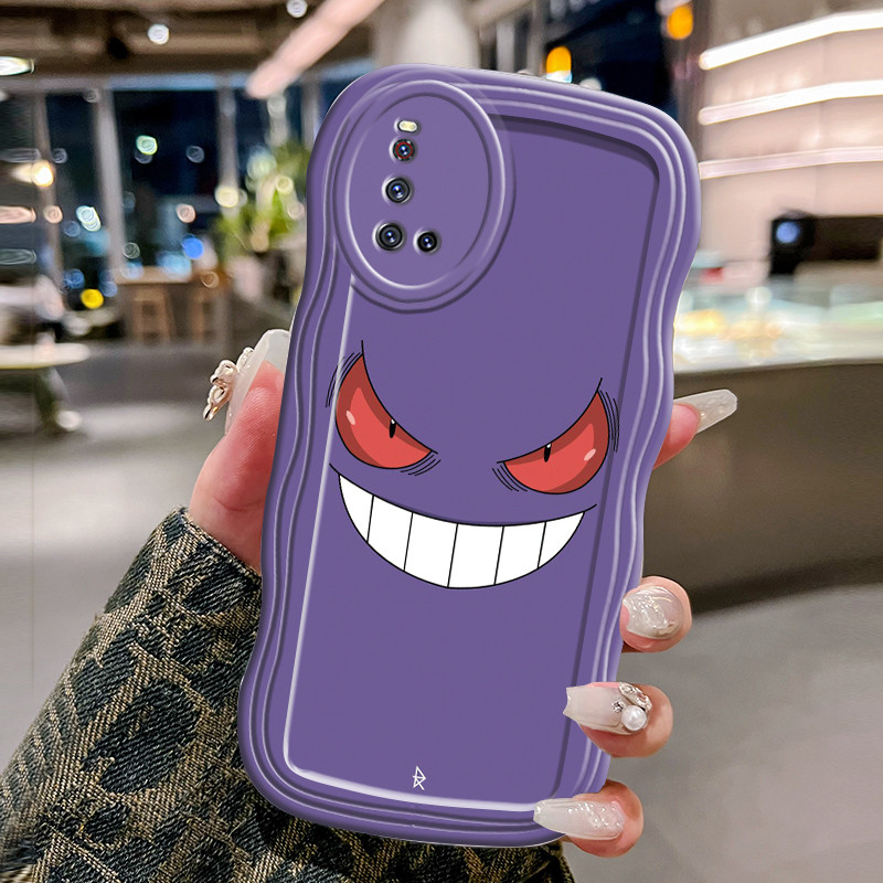 Casing Hp Untuk VIVO V19 V19 Neo V17 V17 Pro Case Krim gelombang Softcase Silikon Kesing Emoji jahat