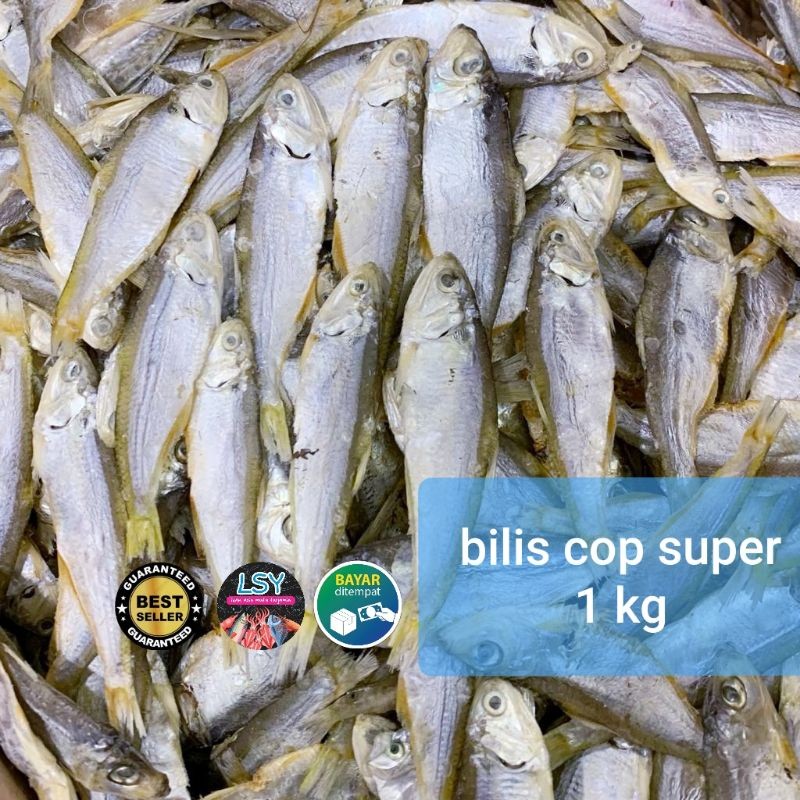 

Terlaris! ikan asin bilis cop super 1 kg