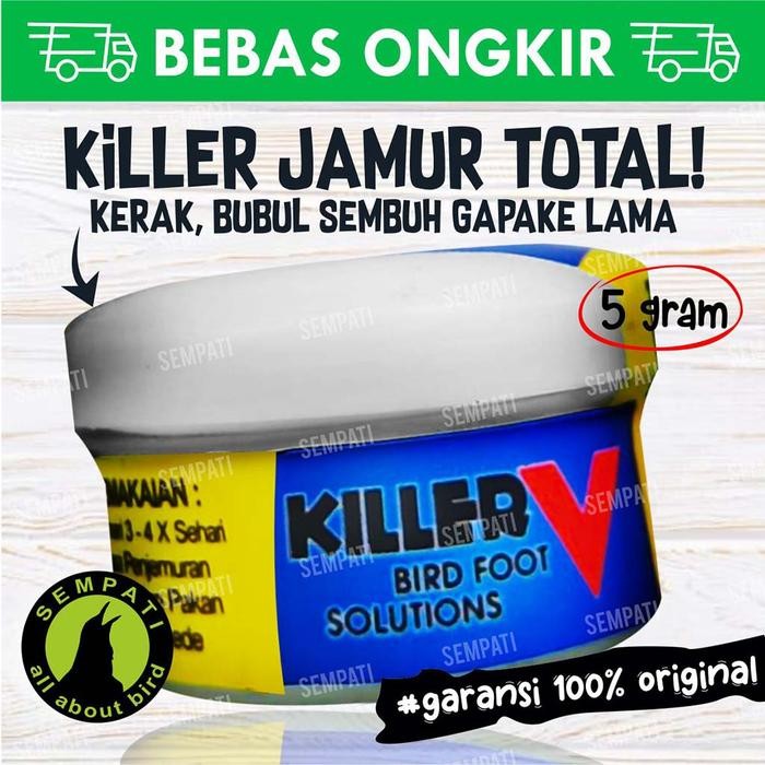 Killer V Kiler V Obat Salep Kaki Burung Kenari Berjamur Bulbul Klrv