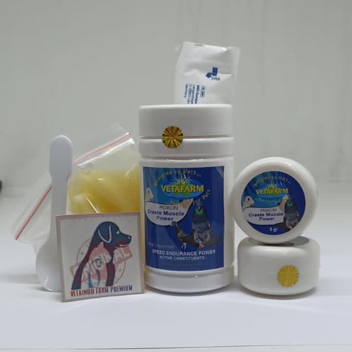 Create Muscle Power 50 Gr Vetafarm Vitamin Burung Parrot Merpati Murai