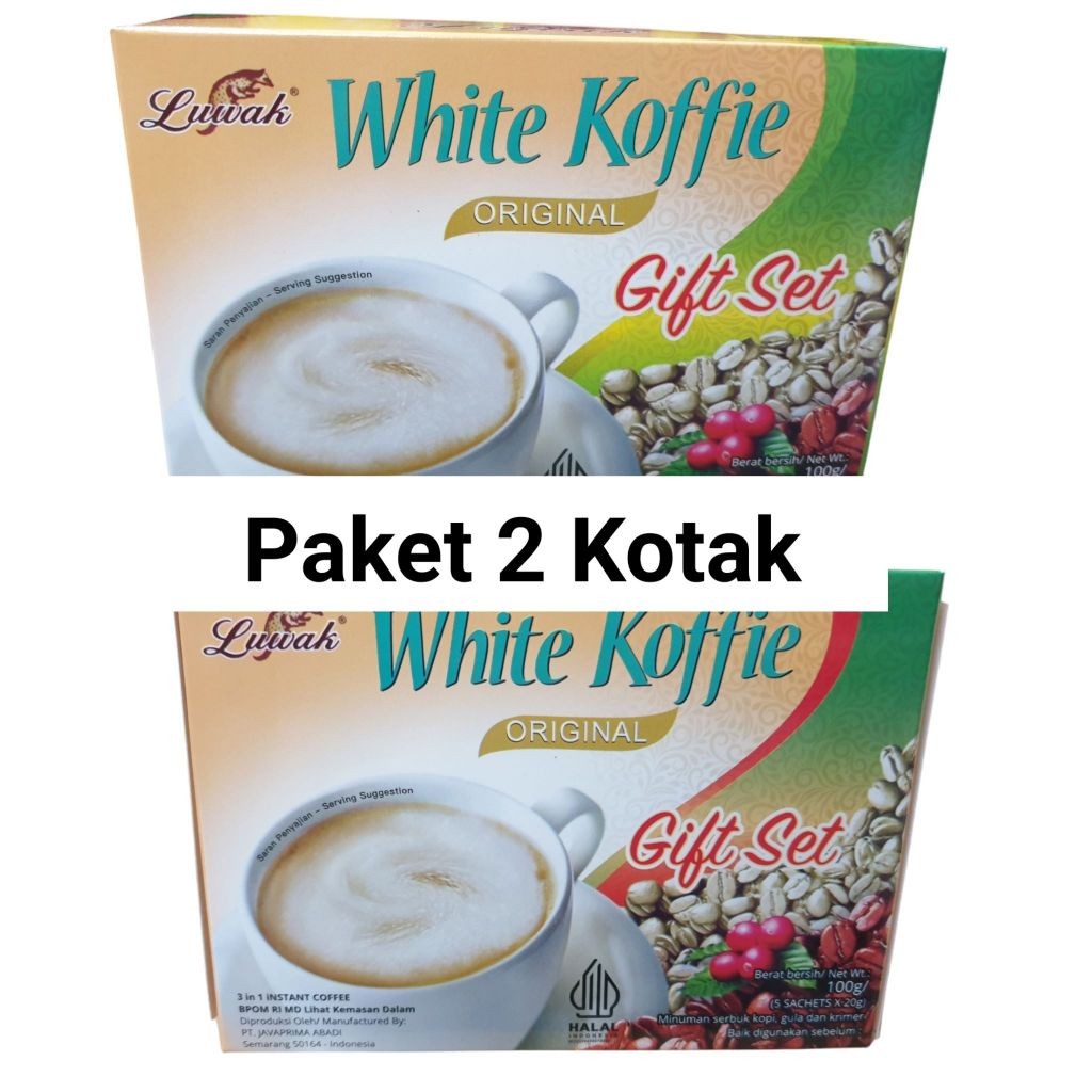 

PROMO PAKET 2 K KOPI LUWAK WHITE KOFFIE GIFT SET 5x20gr
