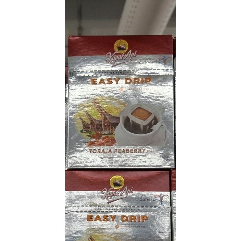 

PROMO Kapal Api Easy Drip Toraja Peaberry 5x10gr