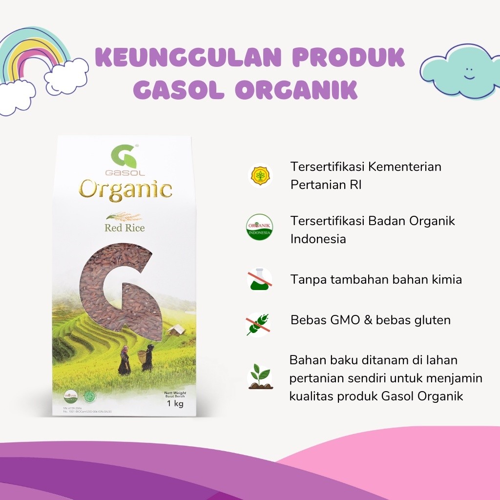 

Terlaris! ol Beras Organic 1kg
