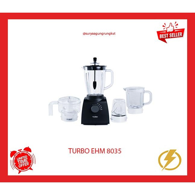 Blender Turbo Plastik 4 In 1 - Ehm 8035