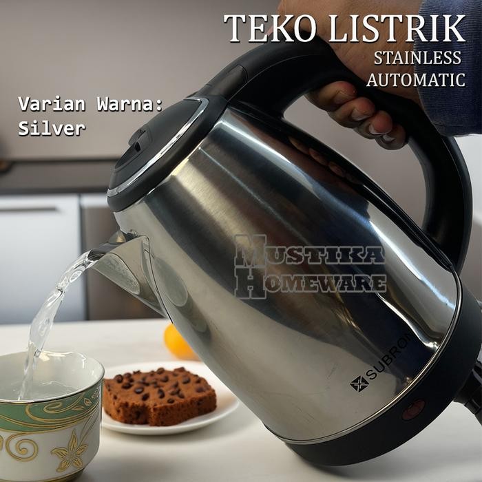 [MUSTIKA] Teko 450 Watt - Teko Listrik 2300 ml - Teko Listrik Kaca 2000 ml - Termos Pemanas Air