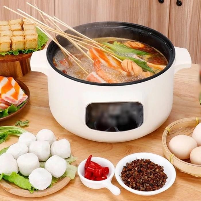 Panci Listrik Timer Jumbo 26 CM / Panci Listrik Serbaguna 3.2 Liter