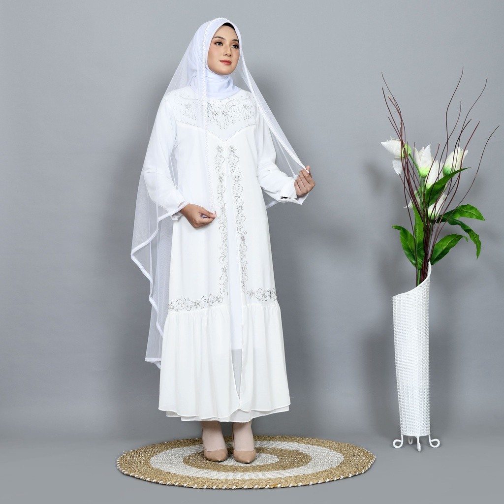 Slayer veil pengantin veil hijab pengantin selendang pengantin