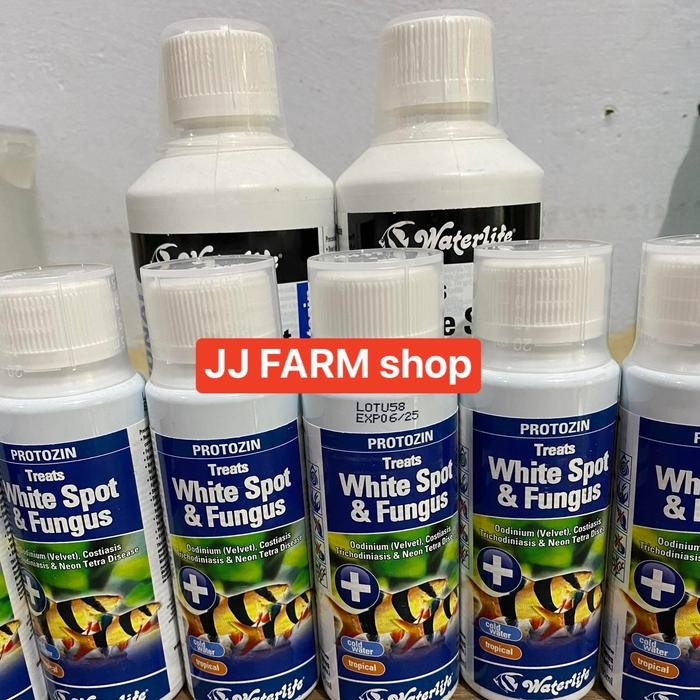 PROTOZIN WATERLIFE 500ML & 100ML OBAT IKAN WHITE SPOT VELVET HOLE IN