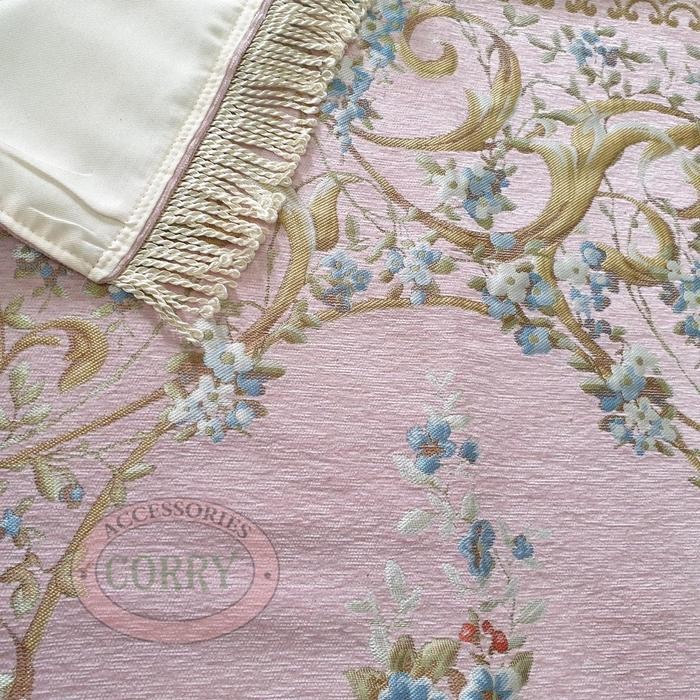 Sajadah Turki Bunga Pink 120 X 70 Cm Tebal Premium Import Turky Silk Satin Bordir Dewasa