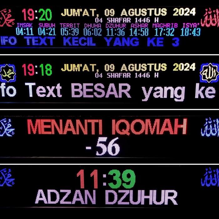 CONTROLLER JWS RGB, KONTROLER JWS 2 BARIS PANEL P5 SETTING WIFI