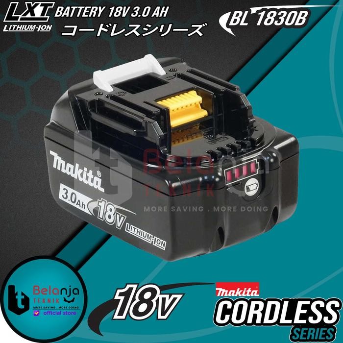 MAKITA BATTERY 18V 3AH BL 1830 B BATERAI 18 V LITHIUM ION BL1830B 3 AH