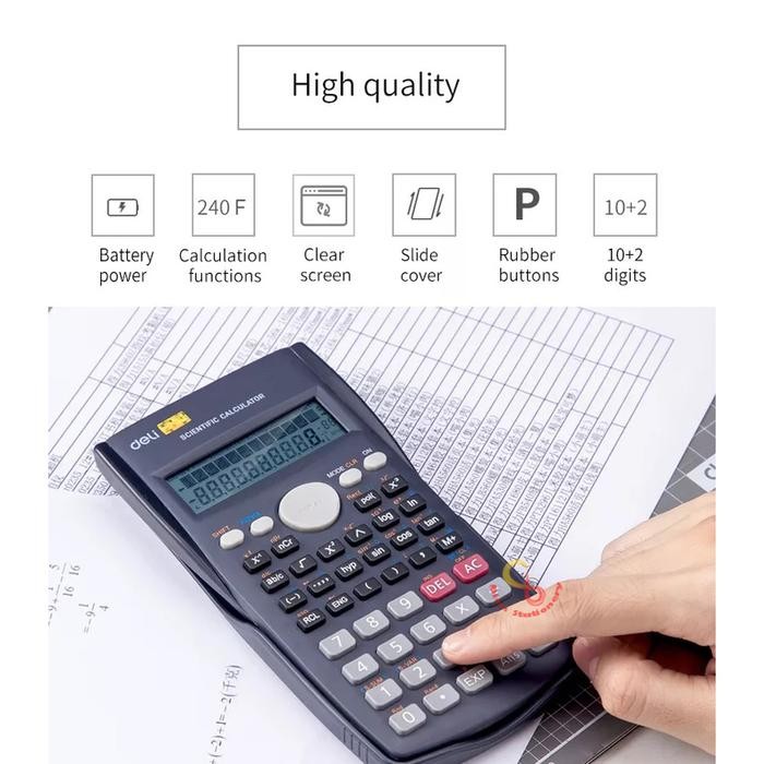 

Deli Scientific Calculator - Kalkulator Ilmiah Kuliah Sekolah [Ed82Ms]