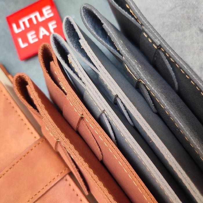 

PEN PENCIL CASE TEMPAT PENSIL PENA SARUNG KULIT SUEDE LEATHER PREMIUM LITTLE LEAF