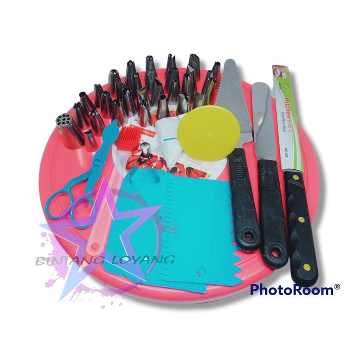 alat dekorasi kue ulang tahun / paket dekorasi ue pernikahan ( set 44 )