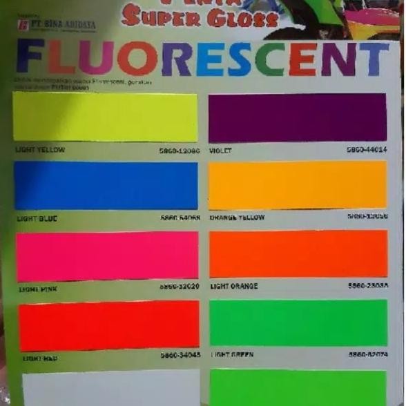 BEST SELLER CAT DUCO PENTA NC FLUORESCENT/STABILO KUNING & HIJAU & ORANGE 200 GRAM