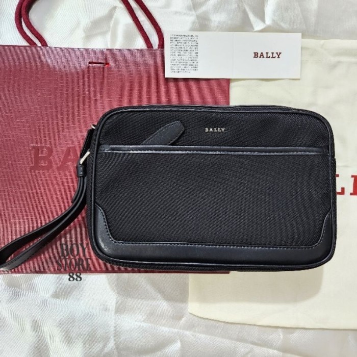 BEST SELLER CLUTCH BALLY POUCH CALIROS BAG IN FULLBACK FOR MEN ORIGINAL