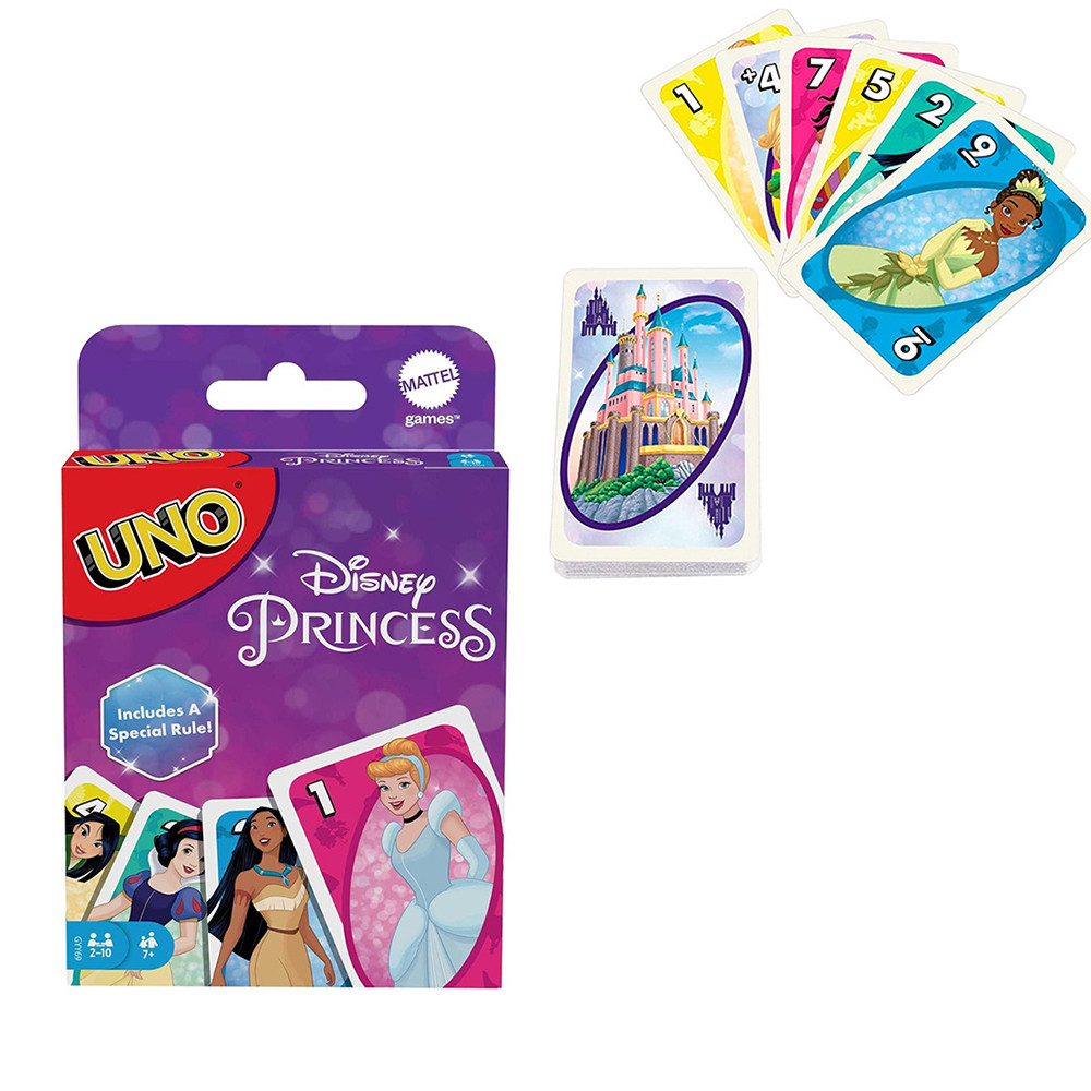 Uno Princess Card Board Game Anime Cartoon Kawaii Figure Pattern Family Funny Entertainment Cards