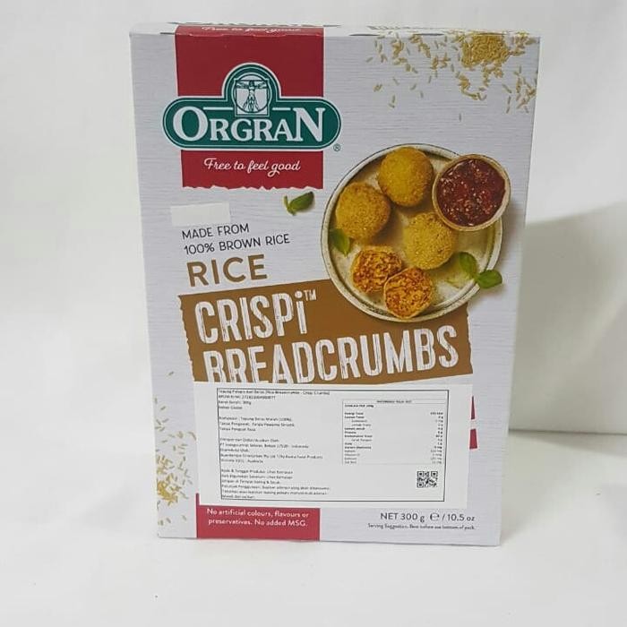 

SALE !!! ORGRAN CRISPI CRUMBS / RICE BREADCRUMBS 300G READYY