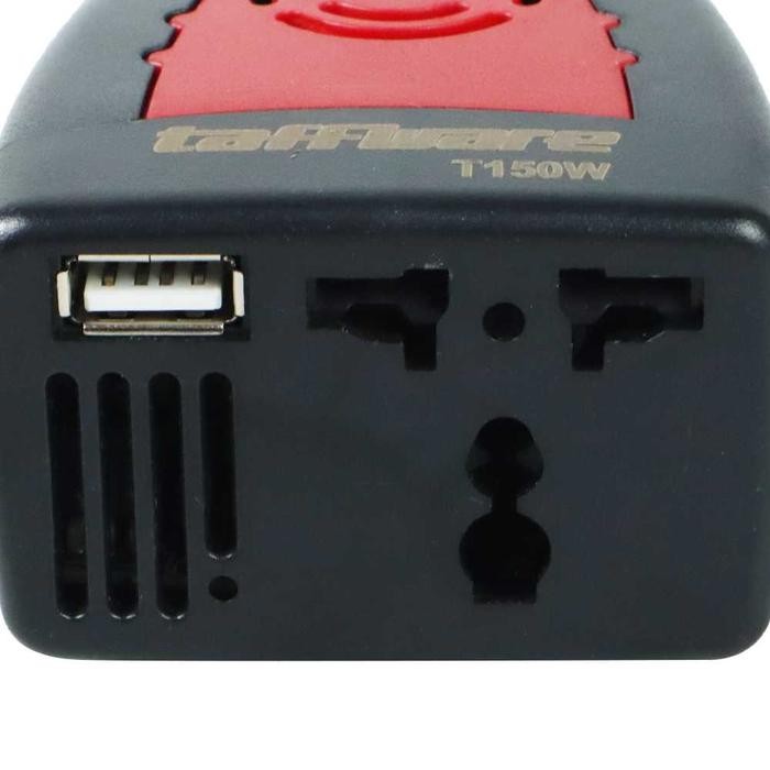 Taffware Car Inverter Colokan Listrik Mobil Dc 12V To Ac 220-240V 5V Usb 150W - T150W