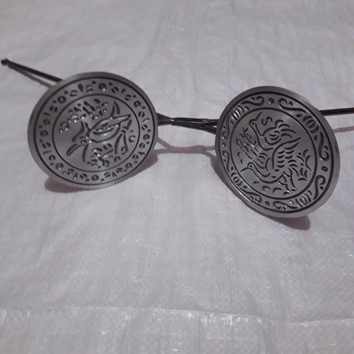 Cetakan kue semprong malaysia bahan alumunium gagang besi